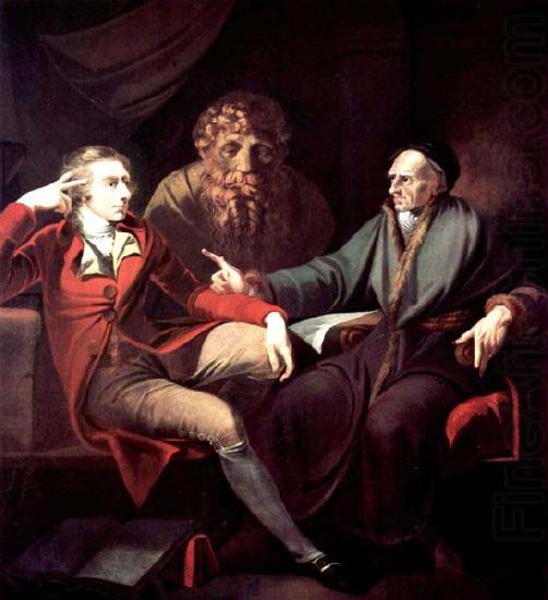 Henry Fuseli The artist in conversation with Johann Jakob Bodmer china oil painting image